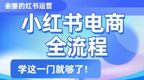 小红书电商全流程，精简易懂，从入门到精通，学这一门就够了外贸跨境出海-网赚项目-副业赚钱-互联网创业-外贸跨境出海-资源整合阿婆出海