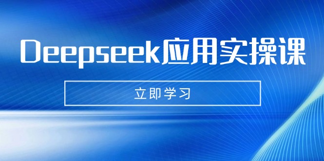 Deepseek应用实操课：AI制作数字妈妈、写真、短视频，辅导作业，PPT制作等外贸跨境出海-网赚项目-副业赚钱-互联网创业-外贸跨境出海-资源整合阿婆出海